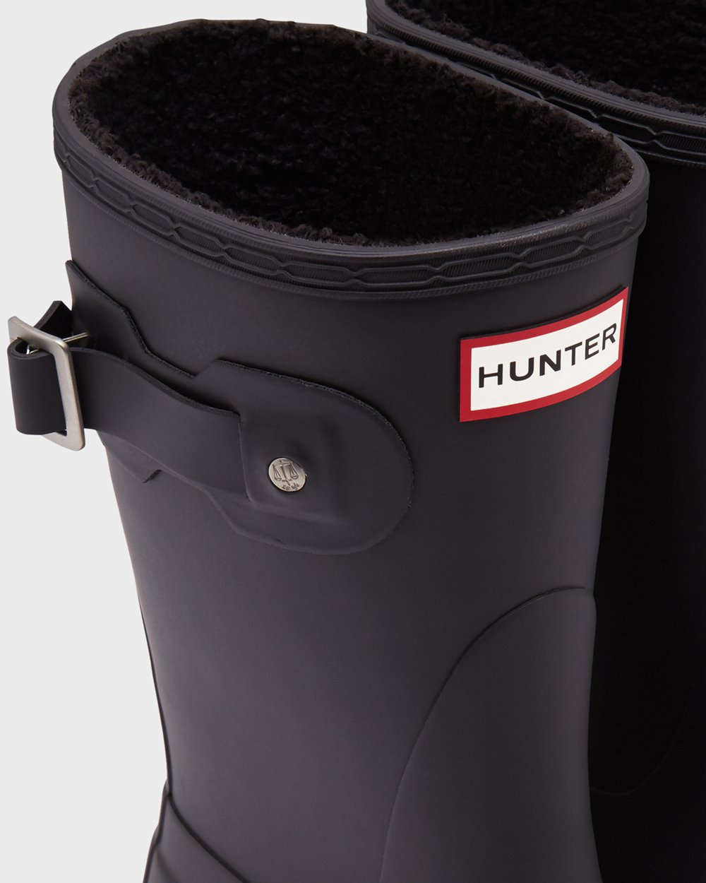 Hunter Korte Gummistøvler Svart - Dame Original Insulated - Norge JBDCWZ-526